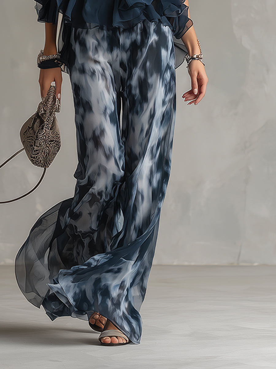 Women's Halter Two Piece Wide Leg Set